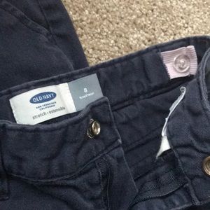 2 pair Old navy slim adjustable waist navy pants